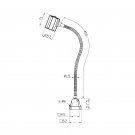 Maskinbelysning LED 5W 230V AC