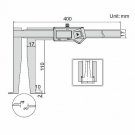 INSIZE Digitalt skjutmått för inv. spår, 25-300 mm