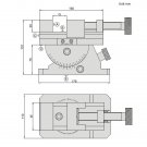 INSIZE Precisionsskruvstycke 0-80 mm, vrid- och tippbart