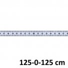 Självhäftande måttband, vitt, 125-0-125 cm