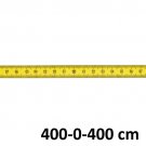Självhäftande måttband, gult, 400-0-400 cm