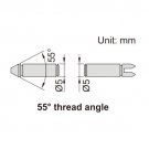 INSIZE Mätspetsar för invändig gänga (55°), 10-7TPI
