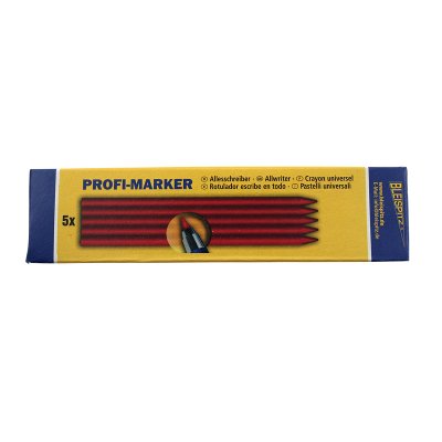 BLEISPITZ Profi-Marker 5-pack RÖDA stift
