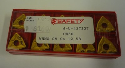 SAFETY WNMG 080412-5B, OR50 (10 st)