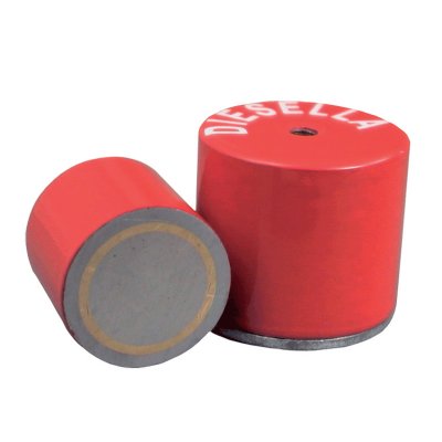 AlNiCo magnet Ø27 mm, höjd 25 mm, M6
