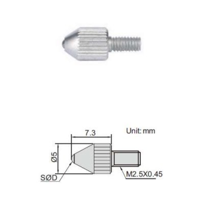 INSIZE Mätspets kulspets Ø1.5 mm (hårdmetall)
