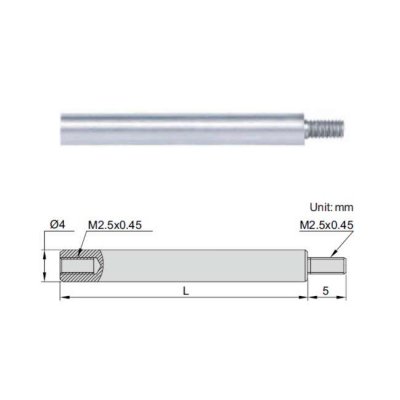 INSIZE Förlängare till mätur Ø4 mm L=12.5 mm