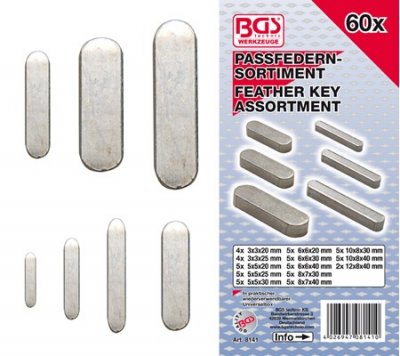 BGS Sortiment med plattkilar, 3-12 mm, 60 st