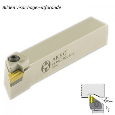 AKKO Svarvstål för KNUX 1604 Skaft 25x25 mm