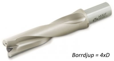 AKKO Korthålsborr 4xD Ø37 mm (L1=148 mm)