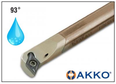 AKKO Innersvarvbom av HM, skaft 10 mm, höger, IK, för skär DC*T 0702