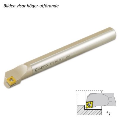 AKKO Innersvarvbom för CC** 1204 Skaft 25 mm