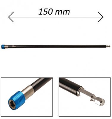 BGS Bitshållare 1/4" Quick-Release L=150 mm