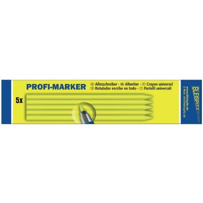 BLEISPITZ Profi-Marker 5-pack GULA stift