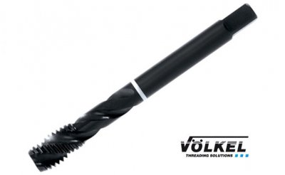 VÖLKEL Maskingängtapp med vit ring, HSSE-VAP, M8x1.0