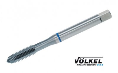 VÖLKEL Maskingängtapp HSSE-TiCN, Blå ring, M6