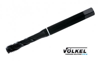 VÖLKEL Maskingängtapp HSSE-VAP, Vit ring, UNC 3/8 x 16