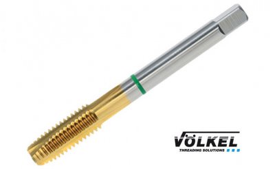 VÖLKEL Maskingängtapp med grön ring, HSSE-PM TiN, M4x0.7