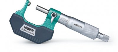 INSIZE Mikrometer med sfäriska anslag, 25-50 mm x 0.01 mm, Typ B