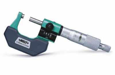 INSIZE Analog mikrometer med räkneverk, 25-50 mm x 0.01 mm