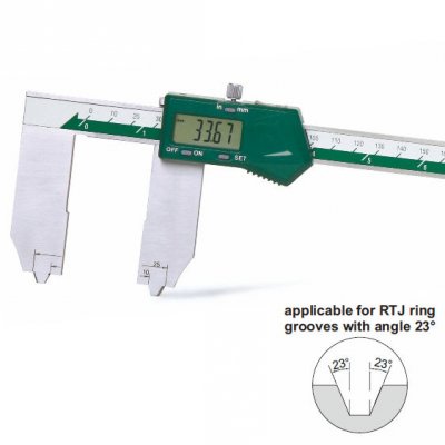 INSIZE Digitalt skjutmått för RTJ-spår, 10-300 mm