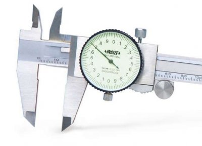 INSIZE Skjutmått med mätur, 0-200 mm x 0.01 mm