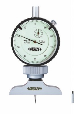 INSIZE Analog djupindikator, 0-10 mm x 0.01 mm