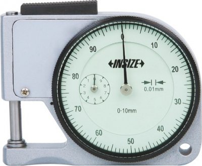 INSIZE Analog tjockleksmätare, 0-10 mm x 0.01 mm