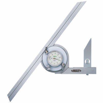 INSIZE Analog vinkelmätare med mätur, 0-360°