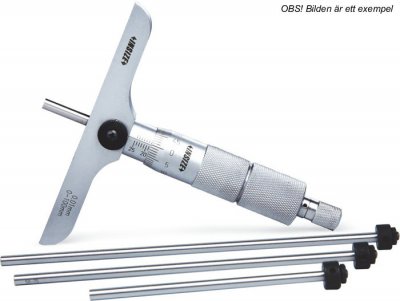 INSIZE Analog djupmikrometer, 0-75 mm