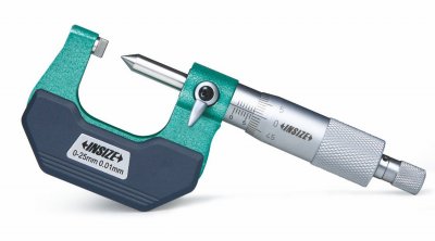 INSIZE Mikrometer för krimphöjd, 0-25 mm