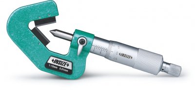 INSIZE Mikrometer med prismatiskt anslag, 50-65 mm x 0.01 mm