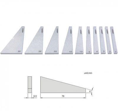 INSIZE Sats med 10 st vinkelbitar