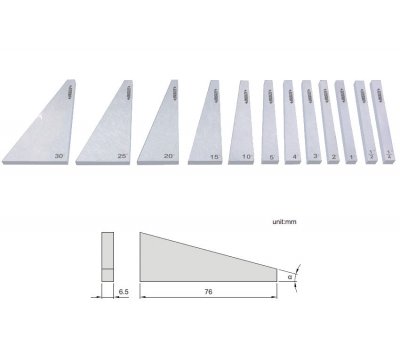 INSIZE Sats med 12 st vinkelbitar