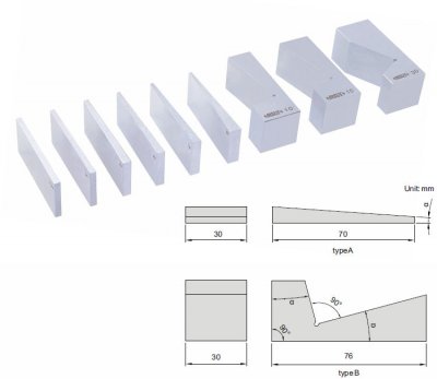 INSIZE Sats med 9 st vinkelbitar