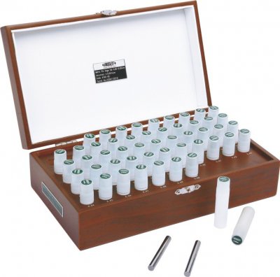 INSIZE Måttpinnar av stål, Ø1.00-1.50 mm, 51 st