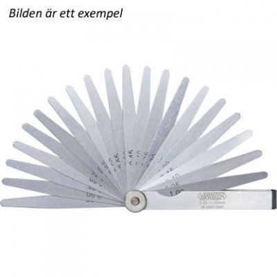 INSIZE Bladmått 0.05-1.00 mm x 0.05 mm, 20 st blad
