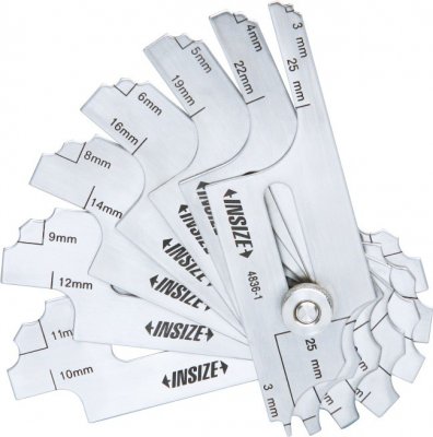 INSIZE Svetsfogmått 3-25 mm