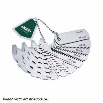 INSIZE Kuggmallar 0.35-4.5 mm, 20°