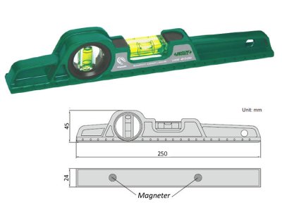 INSIZE Vattenpass längd 25 cm