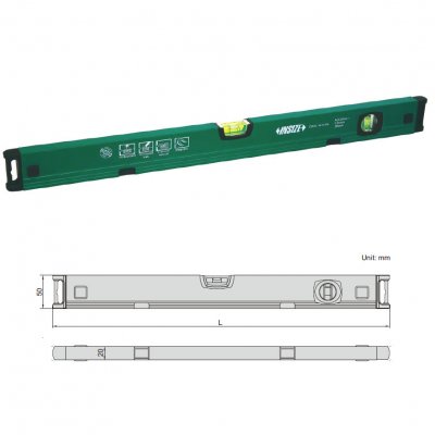 INSIZE Vattenpass, längd 100 cm