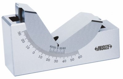 INSIZE Ställbart V-block, 75x25x32mm, 15°-0°-60°