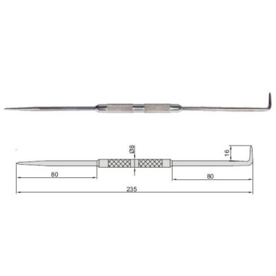 INSIZE Ritsnål med härdade spetsar