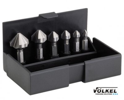 VÖLKEL Försänkare med bitsfäste, 90° 6.3-20.5 mm