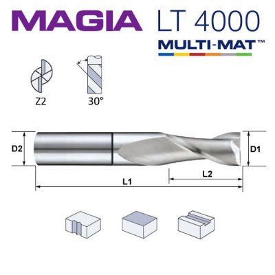 LAMINA MAGIA Pinnfräs Z2 Ø0.5 mm