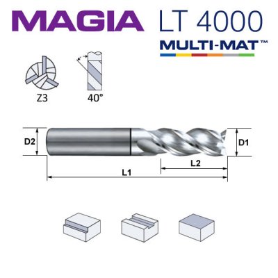 LAMINA MAGIA Pinnfräs Z3 Ø6 mm