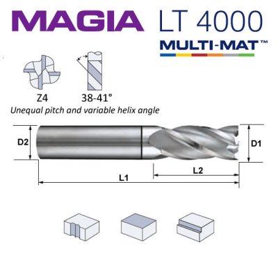 LAMINA MAGIA Pinnfräs Z4 Ø1 mm