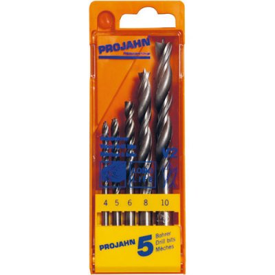 PROJAHN Set med 5 st träborr V2 Ø4-5-6-8-10 mm