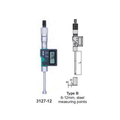 INSIZE Digital 3-punkts innermikrometer 6-8 mm x 0.001 mm