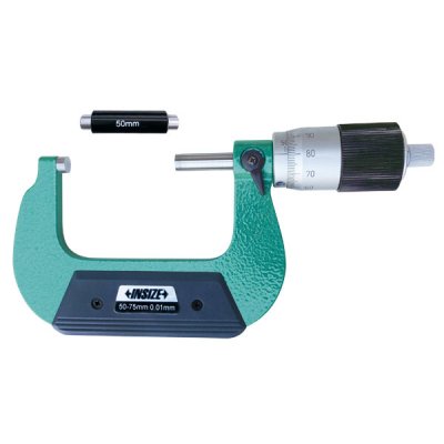 INSIZE Mikrometer med stor trumma, 50-75 mm